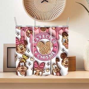 Cafecito Y Chisme Cartoon Tumbler